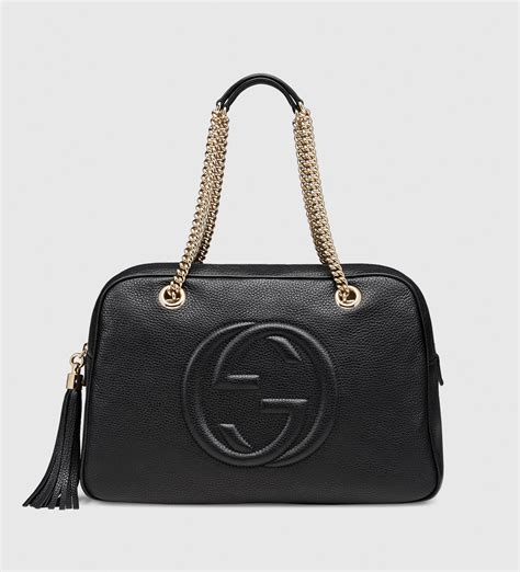 pochette gucci topolino|gucci leather shoulder bag.